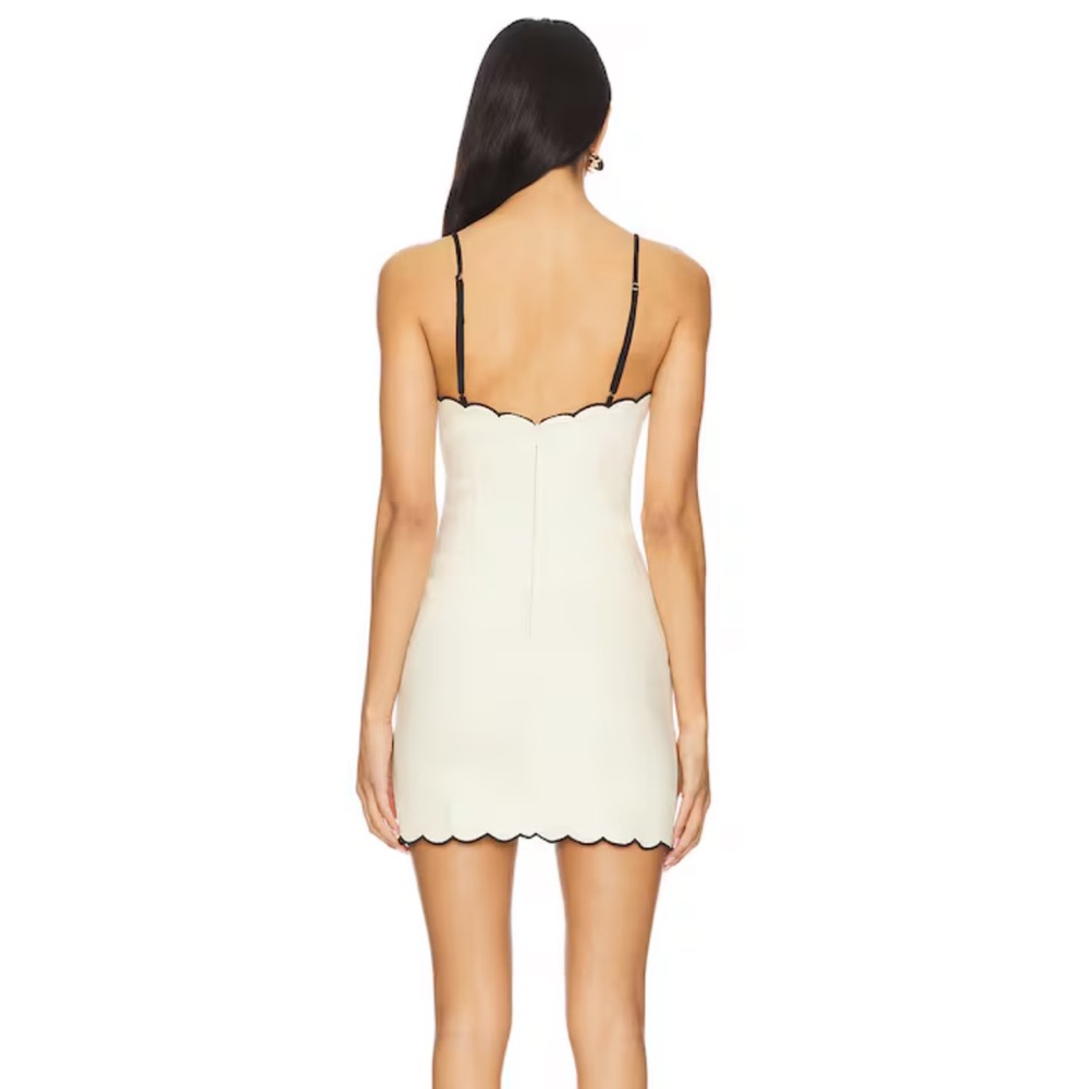 Tularosa Tashi Mini Dress in Ivory & Black - Picture 2 of 5
